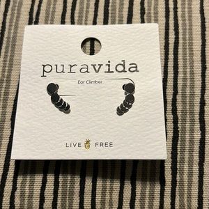 Pura Vida Moon Phases Ear Climber